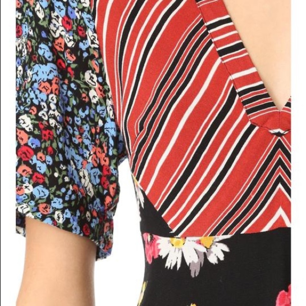 Free People Stripes and Flowers Mini Dress - Picture 5 of 5